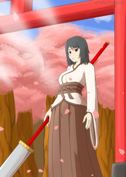 The Shrine Maiden of a Lazy God